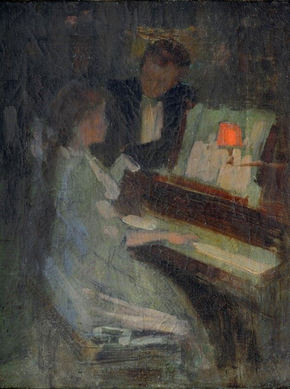 Attr. a Carlo Corsi - Al pianoforte