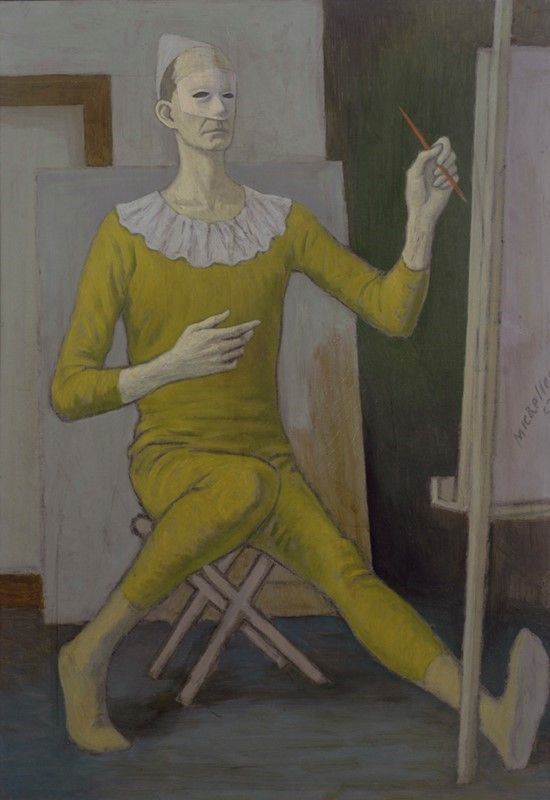 RAM (Ruggero Alfredo Michahelles) : Autoritratto  (1953)  - Olio su compensato - Asta Arte moderna e contemporanea - Galleria Pananti Casa d'Aste