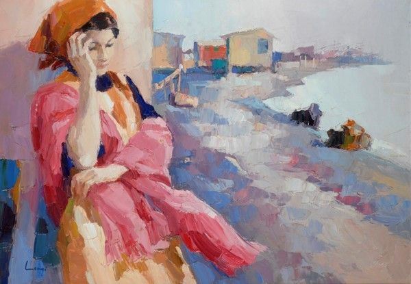 Carlantonio Longi - Ragazza sulla Spiaggia