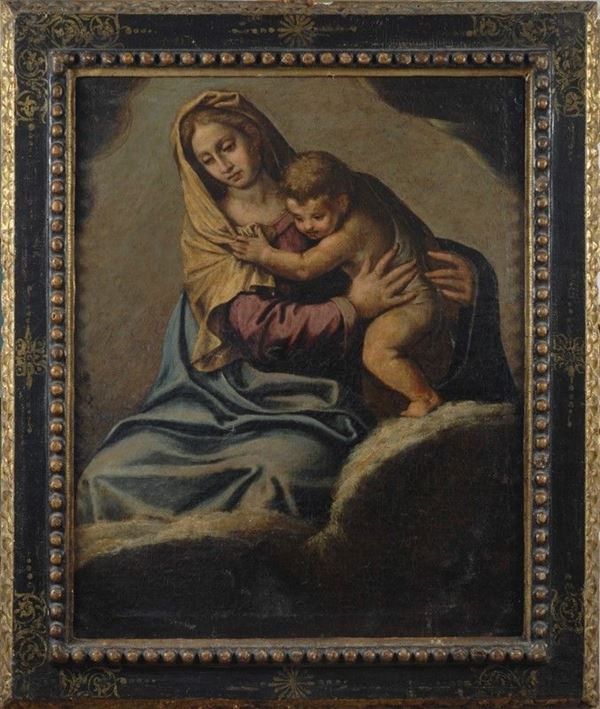Scuola Fiorentina, fine XVI - inizio XVII sec. - Madonna col Bamino