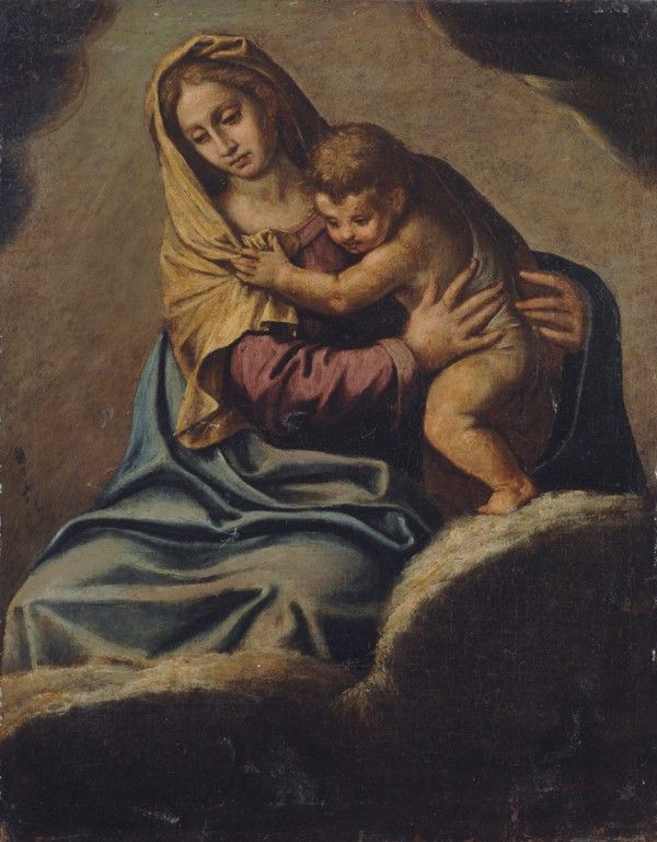 Scuola Fiorentina, Fine XVI - Inizio XVII Sec. - Madonna Col Bamino