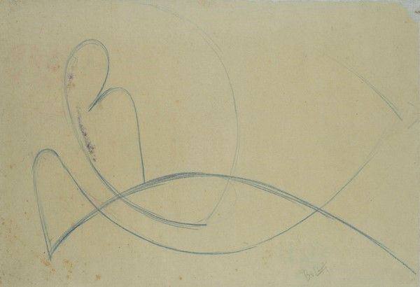 Giacomo Balla - Figura sdraiata + spazio