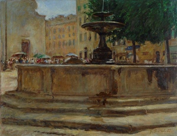 Giuseppe Fraschetti - La Fontana di Piazza S.spirito