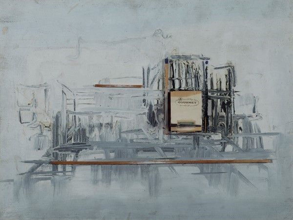 Filippo Panseca : Senza titolo  (1965)  - Olio e applicazioni su tela - Asta Arte moderna e contemporanea - Galleria Pananti Casa d'Aste