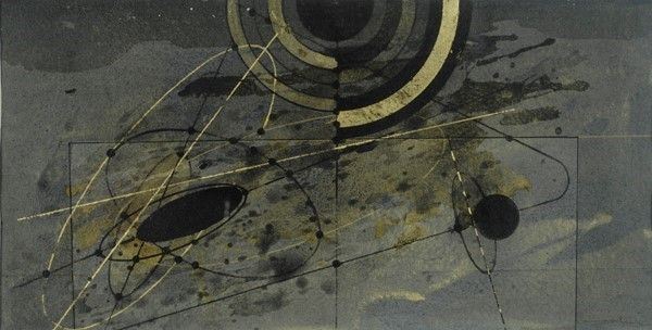 Walter Valentini : Ascesi  (2003)  - Tecnica mista su carta - Asta Arte moderna e contemporanea - Galleria Pananti Casa d'Aste