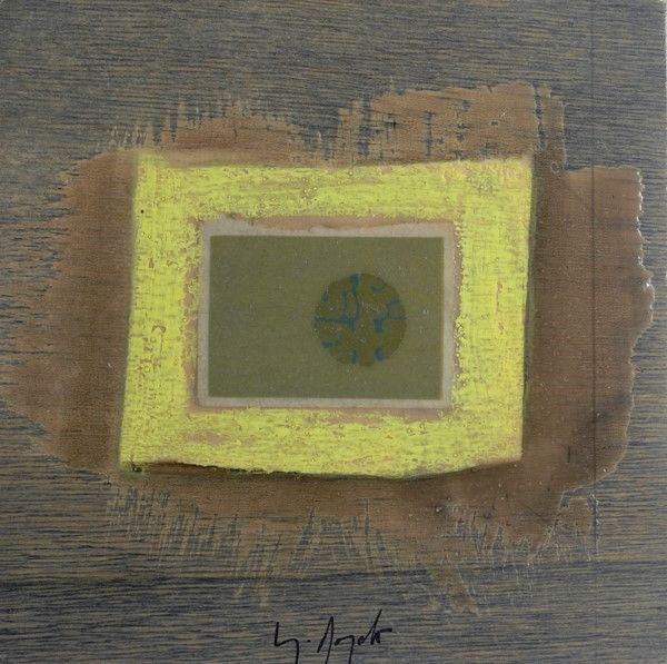 Sergio Dangelo : Senza titolo  - Tecnica mista su tavola - Asta Arte moderna e contemporanea - Galleria Pananti Casa d'Aste
