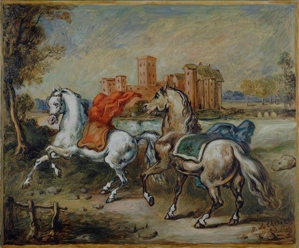 Giorgio De Chirico - Due Cavalli