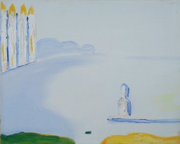 Virgilio Guidi : Bacino di S. Marco  (1978-79)  - Olio su tela - Auction Arte moderna e contemporanea - Galleria Pananti Casa d'Aste