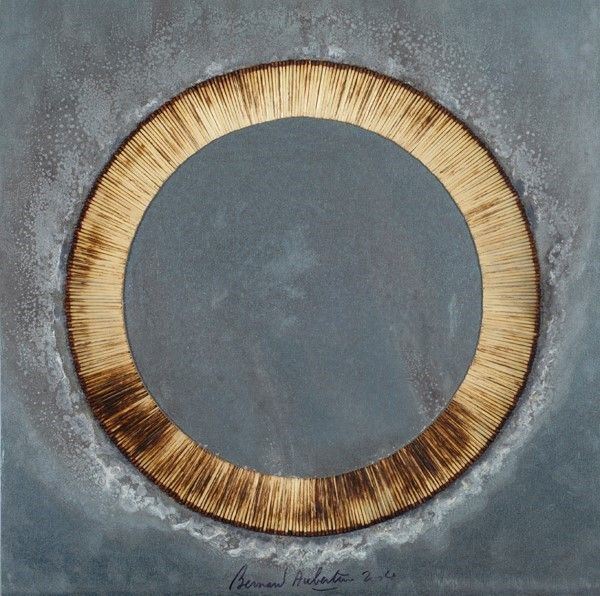Bernard Aubertin : Senza titolo  (2004)  - Combustione di fiammiferi su lastra d'acciao. - Auction Arte moderna e contemporanea - Galleria Pananti Casa d'Aste