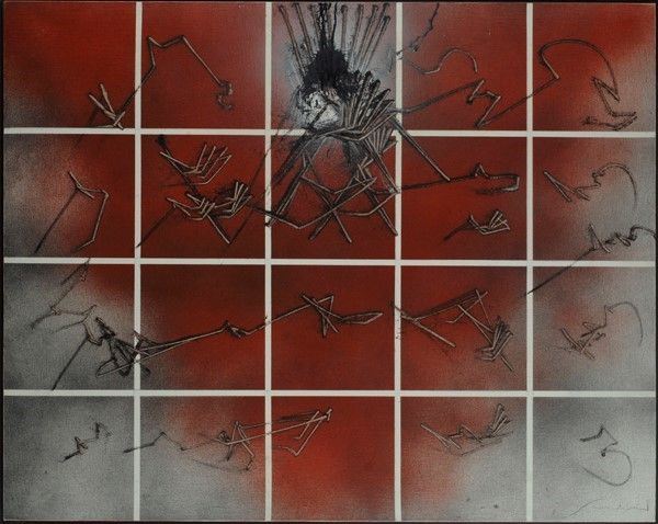 Emilio Scanavino : Alfabeto senza fine  (1982)  - Olio su tela riportata su tavola - Asta Arte moderna e contemporanea - Galleria Pananti Casa d'Aste