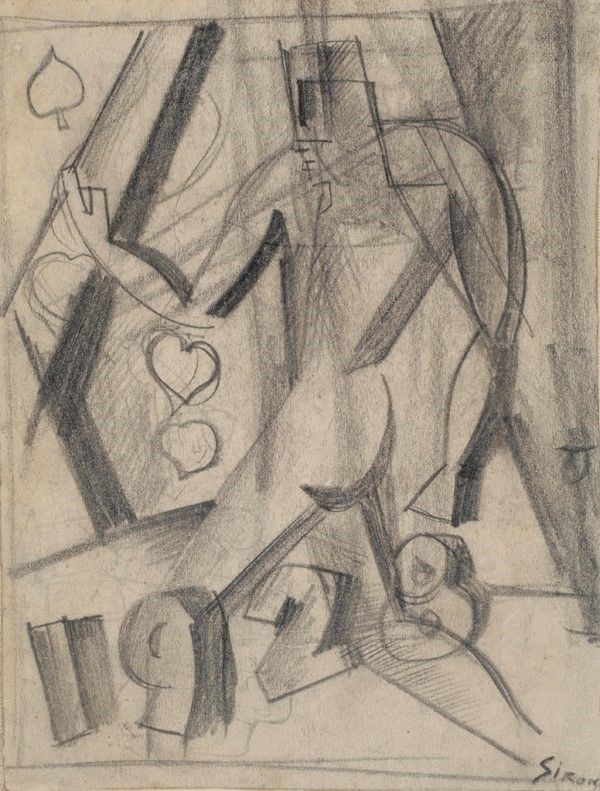 Mario Sironi : Senza titolo  (1928)  - Matita su carta - Asta Arte moderna e contemporanea - Galleria Pananti Casa d'Aste