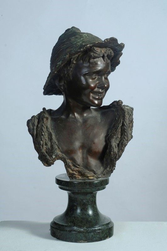 Anonimo, XIX Sec. - Busto di Ragazzo