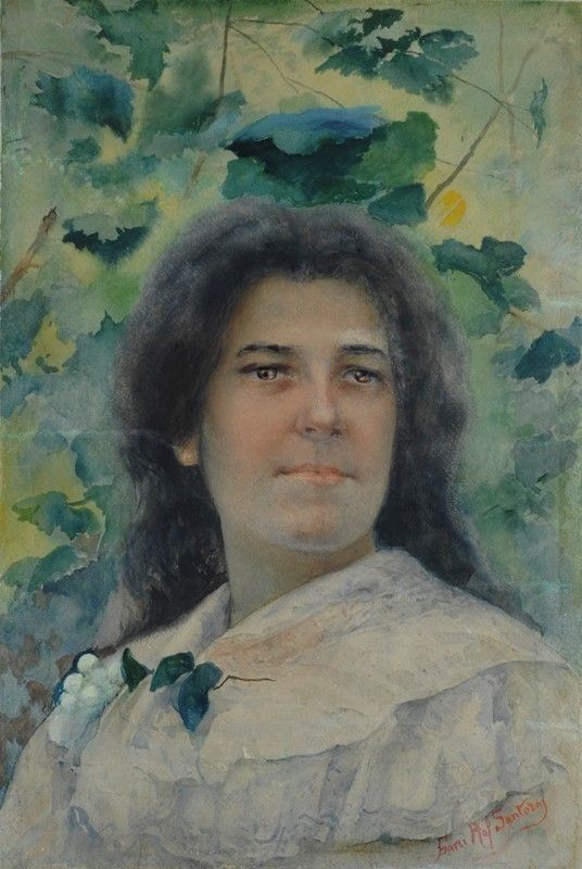 Francesco Raffaello Santoro - Ritratto di signora
