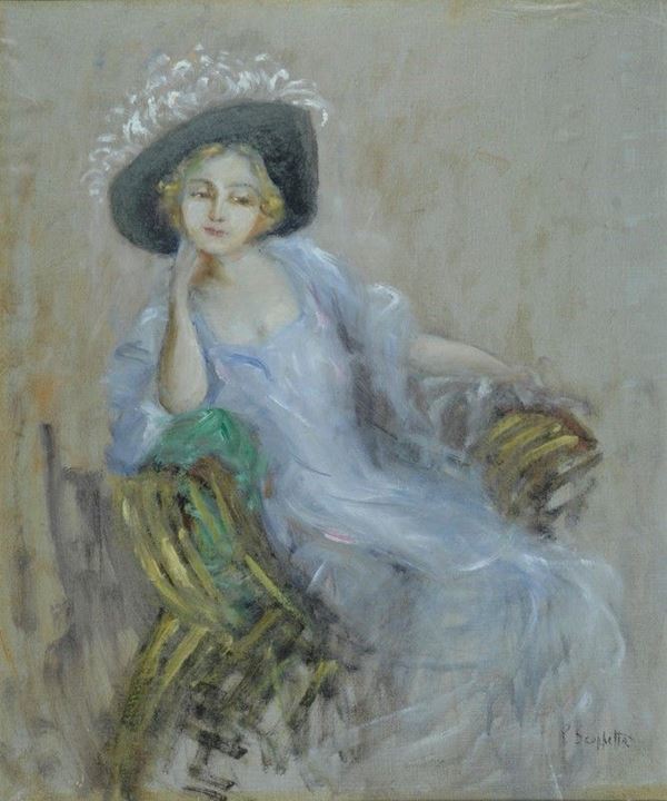Pietro Scoppetta - Signora seduta
