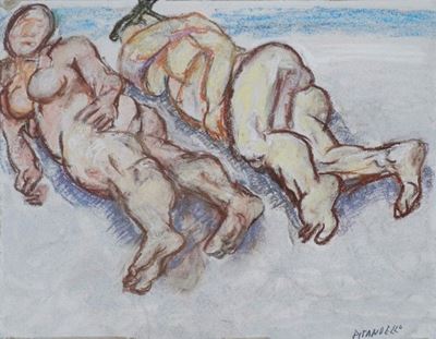 Due Nudi sulla Spiaggia