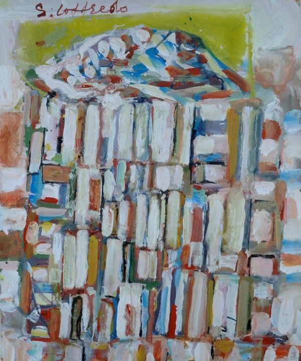 Silvio Loffredo : Battistero  - Olio su tela - Auction Autori del XIX e XX sec., arte moderna e contemporanea - I - Galleria Pananti Casa d'Aste
