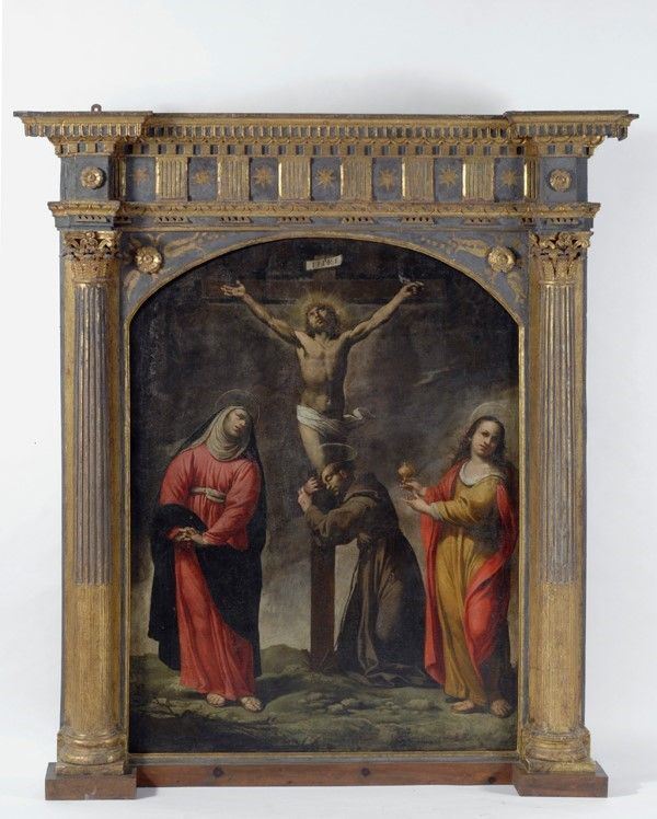 Domenico Manetti - Crocifissione con la Madonna, Maria Maddalena e San Francesco