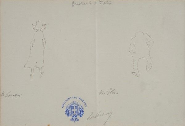 Lotto Composto da Due Disegni