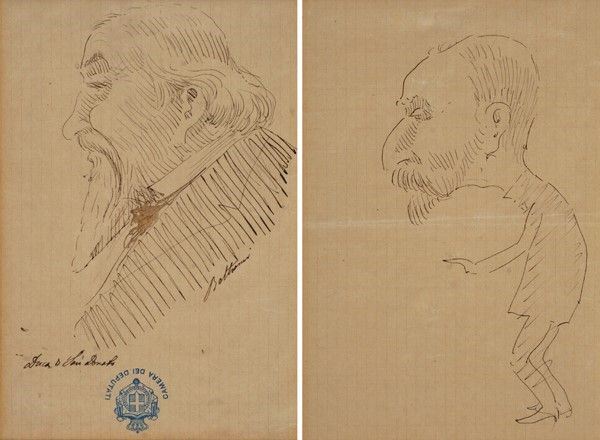 Lotto Composto da Due Disegni