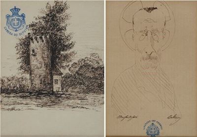 Lotto Composto da Due Disegni