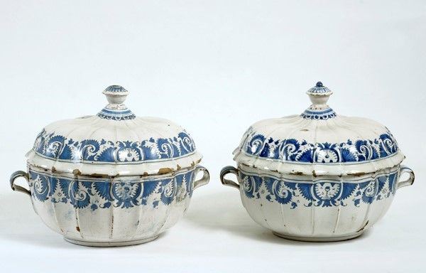 Coppia di zuppiere  - Asta Antiquariato, mobili, porcellane e dipinti antichi - I - Galleria Pananti Casa d'Aste
