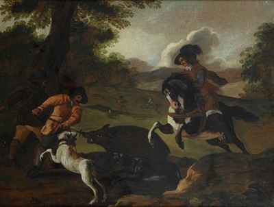 Scena di Caccia al Cinghiale