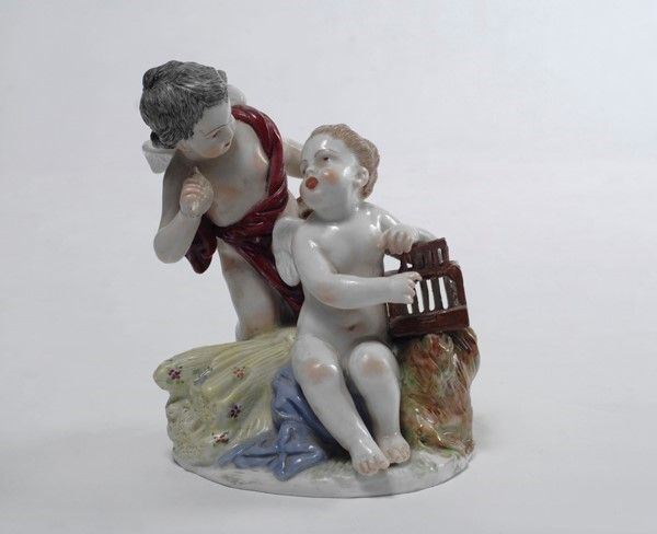 Coppia di amorini  - Auction Antiquariato, mobili, porcellane e dipinti antichi - I - Galleria Pananti Casa d'Aste