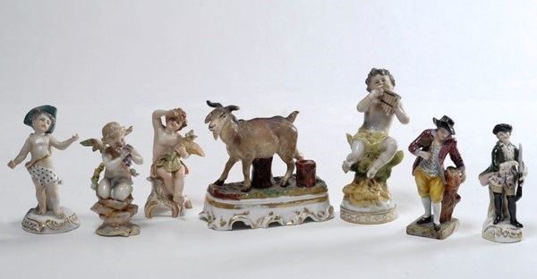 Sette sculture  - Auction Antiquariato, mobili, porcellane e dipinti antichi - I - Galleria Pananti Casa d'Aste