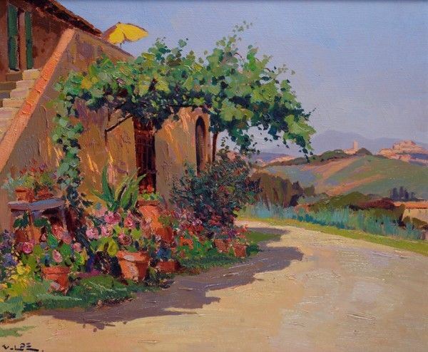 Angiolo Volpe - Castiglioncello la Ragnaia (angolo in Fiore)