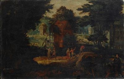Paesaggio con Figure Danzanti