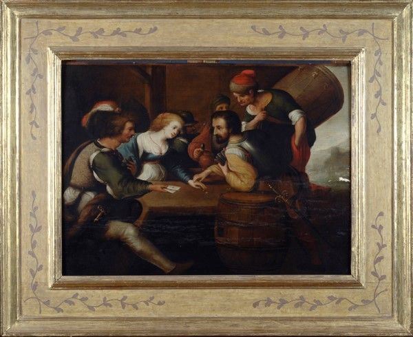 Scuola Veneta, XVIII sec. - Giocatori di carte