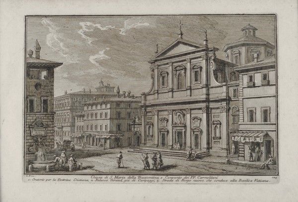 Giuseppe Vasi - Lotto di Quattro Incisioni