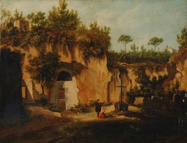 Gabriele Smargiassi - Figure in preghiera nel paesaggio