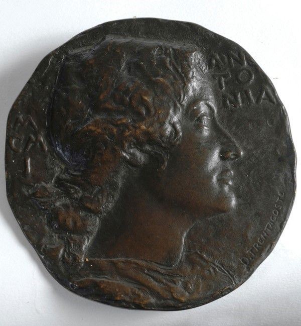 Domenico Trentacoste : Antonia  (1901)  - Bronzo - Asta Antiquariato, mobili, porcellane e dipinti antichi - I - Galleria Pananti Casa d'Aste