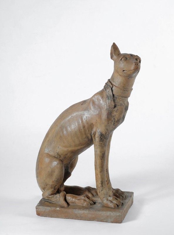 Scuola Italiana, fine XVIII - inizio XIX sec. - Cane seduto