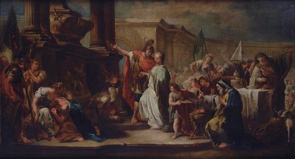 Scuola di Giovan Battista Pittoni - Sacrificio di Polissena