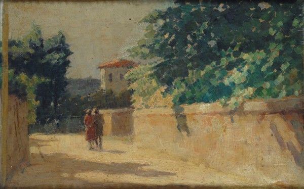 Anonimo, XX Sec. - Passeggiata a San Miniato al Monte