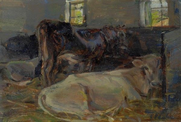 Giovan Battista Crema - Bove alla Greppia
