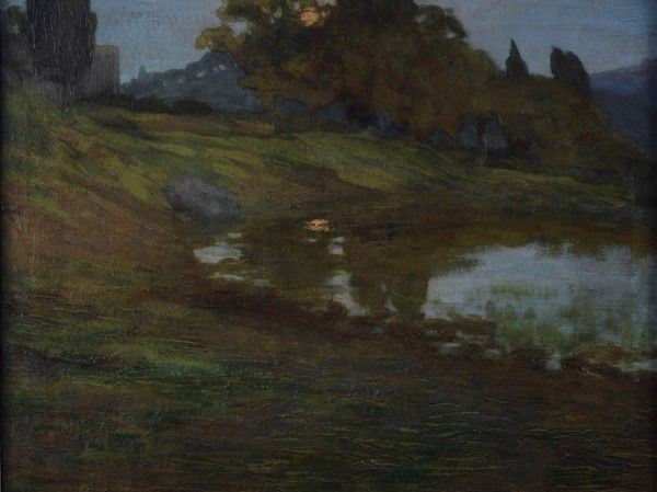 Augusto Bastianini - Paesaggio &quot;Malinconia&quot;