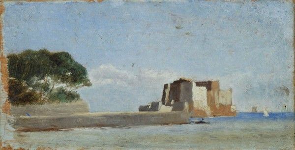 Attr. a Benedetto Musso - Veduta di Castel Dell' Ovo
