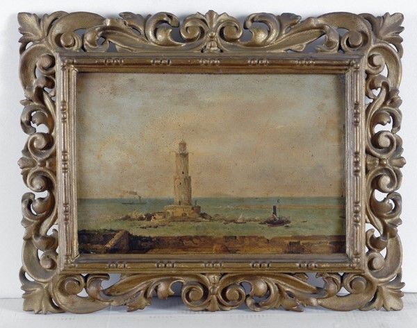 Fabio Borbottoni - Veduta del Molo di Livorno