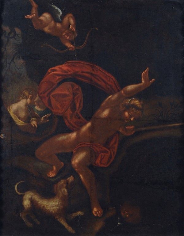 Scuola Veneta, Inizi XVII Sec. - Venere e Amore