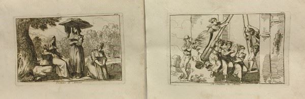 Bartolomeo Pinelli : Due stampe  - Auction Antiquariato, mobili, porcellane e dipinti antichi - I - Galleria Pananti Casa d'Aste