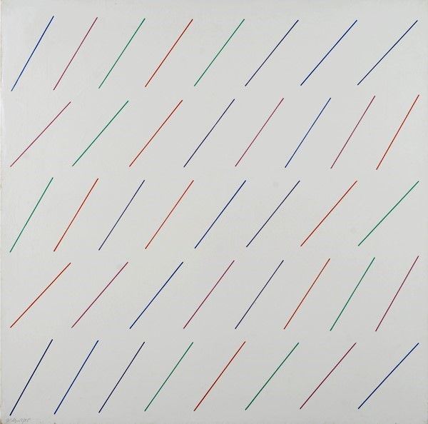 Mario Nigro : Linee Multiplo  - Multiplo su tela - Asta Arte Moderna e Contemporanea - Galleria Pananti Casa d'Aste