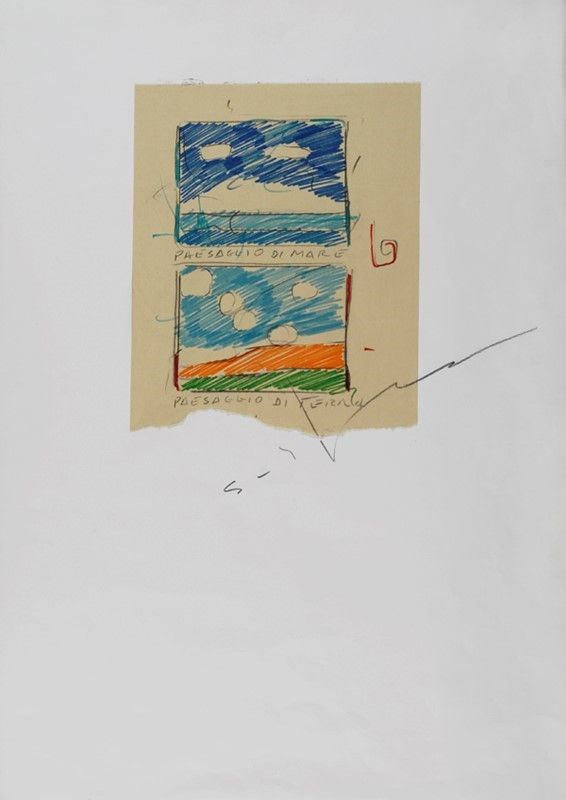 Mario Schifano - Paesaggio di Mare - Paesaggio di Terra