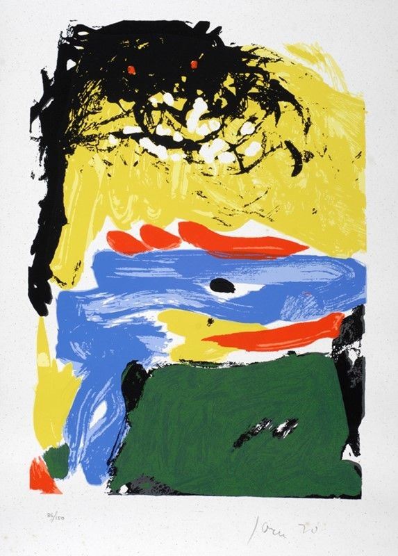 Asger Jorn : Senza titolo  (1970)  - Litografia a colori - Auction Arte Moderna e Contemporanea - Galleria Pananti Casa d'Aste