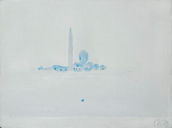 Virgilio Guidi : Isola di San Giorgio  ((1977-78))  - Olio su tela - Asta Arte Moderna e Contemporanea - Galleria Pananti Casa d'Aste