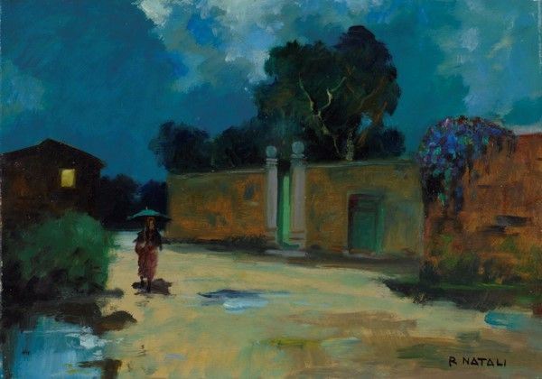 Renato Natali - Notturno con figura
