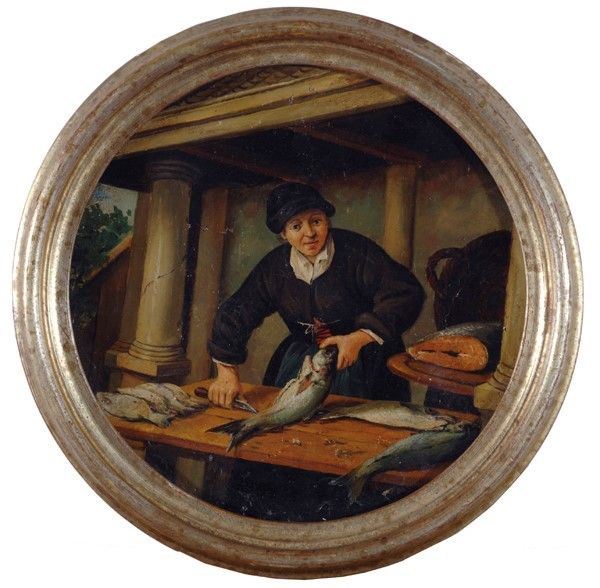 Anonimo, XIX Sec. - Pescivendolo