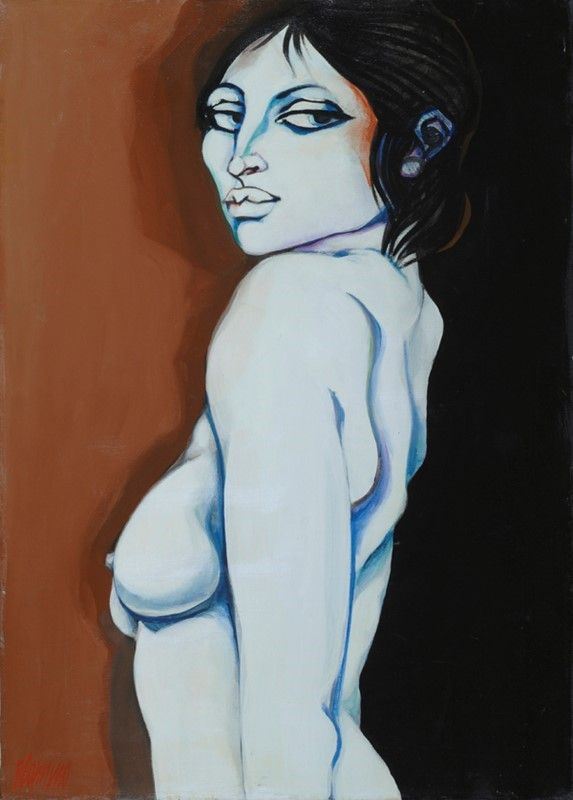 Natale Filannino : Nudo femminile  - Olio su tela - Auction Autori dell'800-900, Arte moderna e contemporanea - I - Galleria Pananti Casa d'Aste